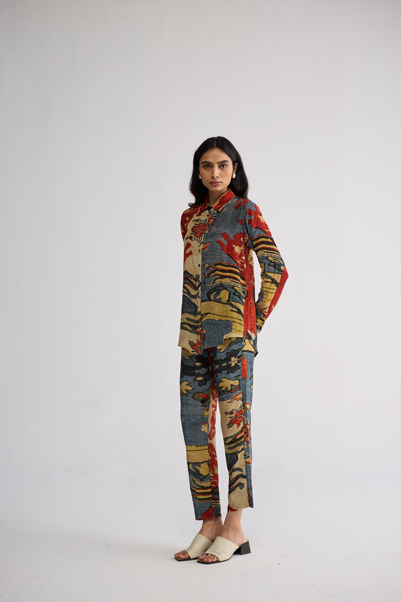 ALO CO-ORD SET crepe co-ord set by YAM in multicolor for women in Singapore