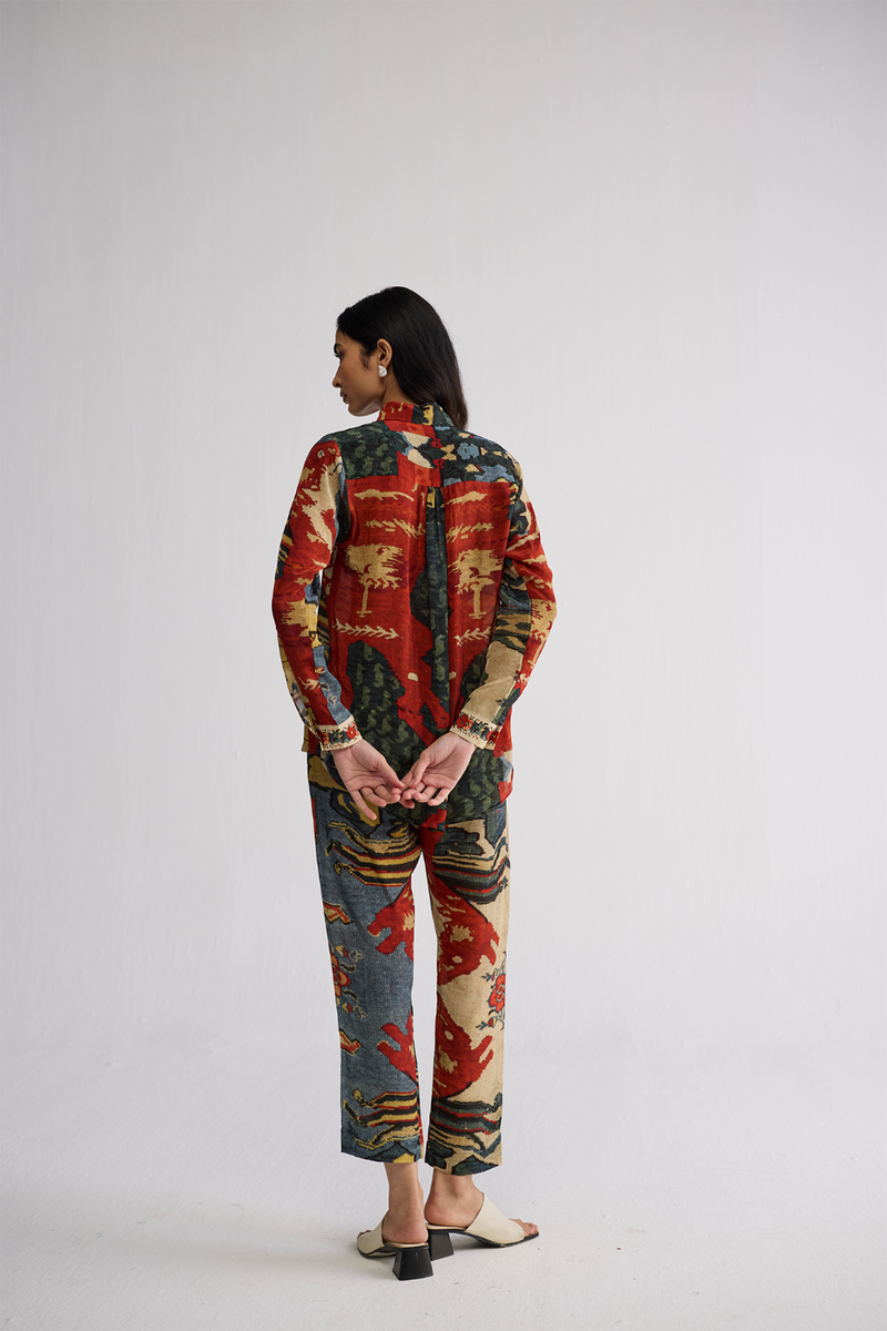 ALO CO-ORD SET crepe co-ord set by YAM in multicolor for women in Singapore