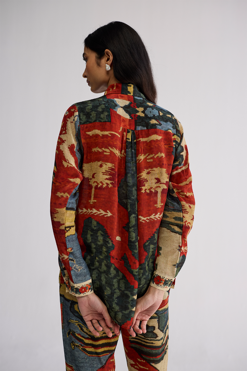 ALO CO-ORD SET crepe co-ord set by YAM in multicolor for women in Singapore