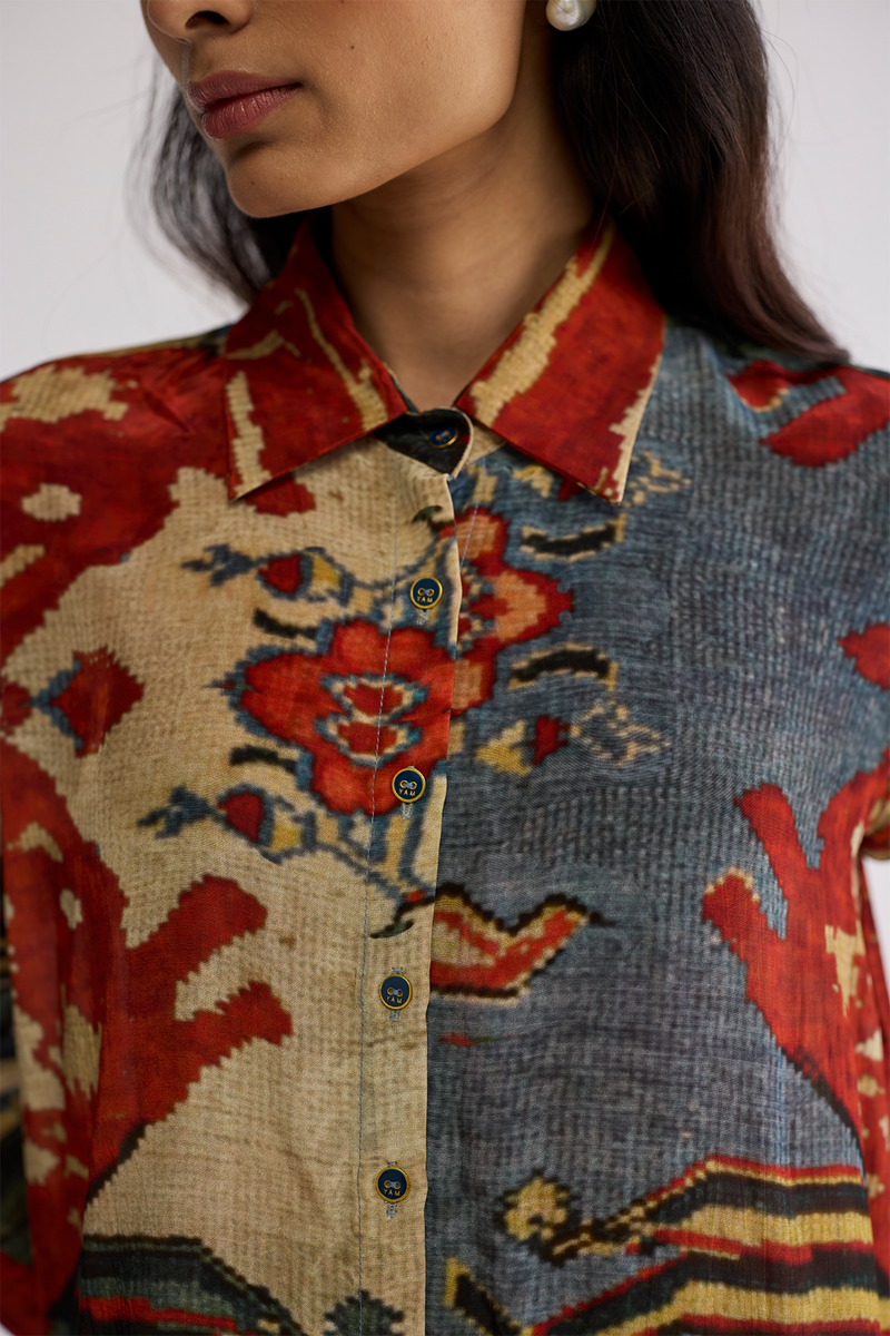 ALO CO-ORD SET crepe co-ord set by YAM in multicolor for women in Singapore