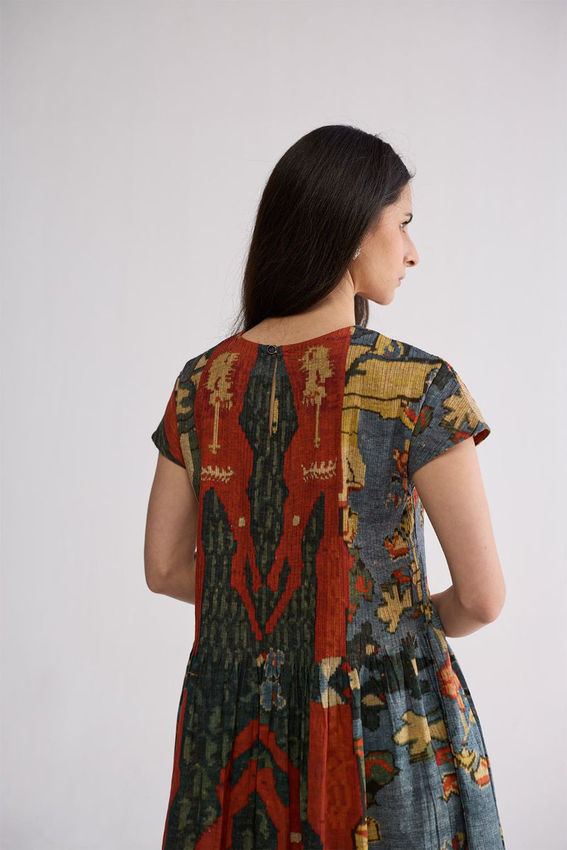 ALO COTTON PINTUCKS DRESS cotton cambric dress by YAM in multicolor for women in Singapore