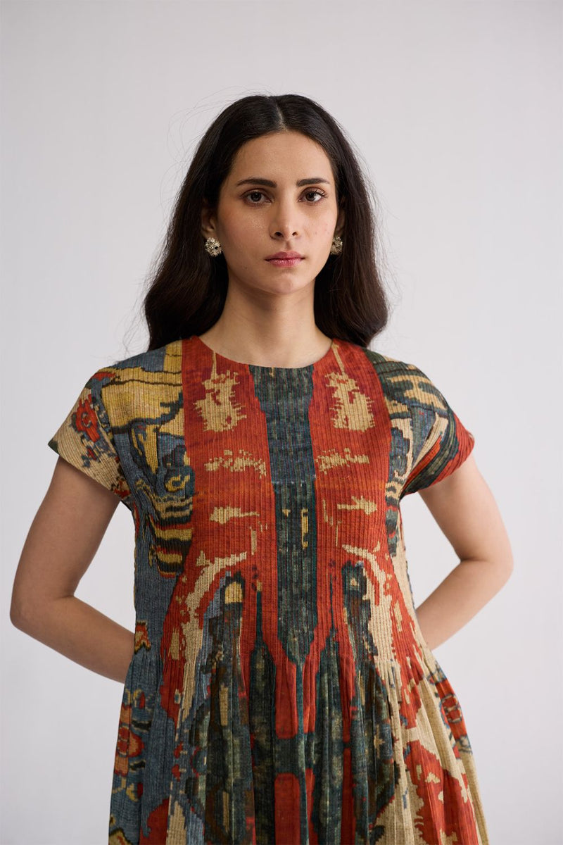 ALO COTTON PINTUCKS DRESS cotton cambric dress by YAM in multicolor for women in Singapore