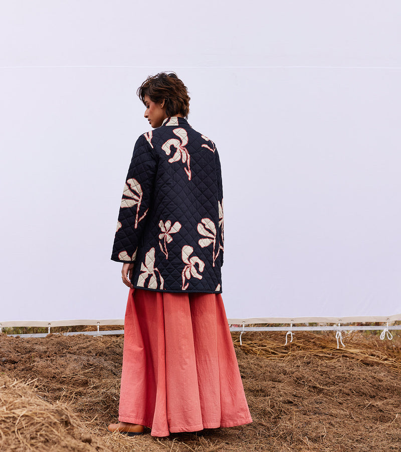 Ash jacket cotton by Khara Kapas in black for women in Singapore