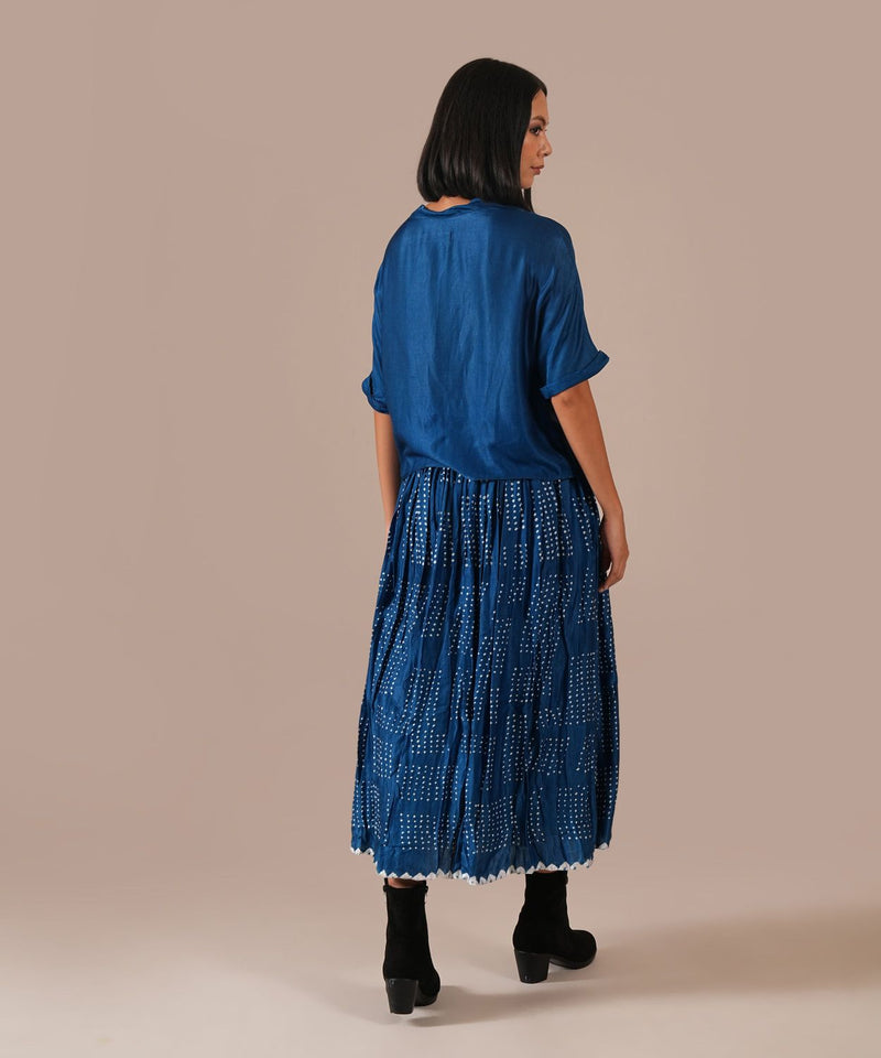 AUTUMN BREEZE SET silk Buy AUTUMN BREEZE SET from C&W | Co-Ord Sets for Women by Indigo Dreams in blue color for women in Singapore