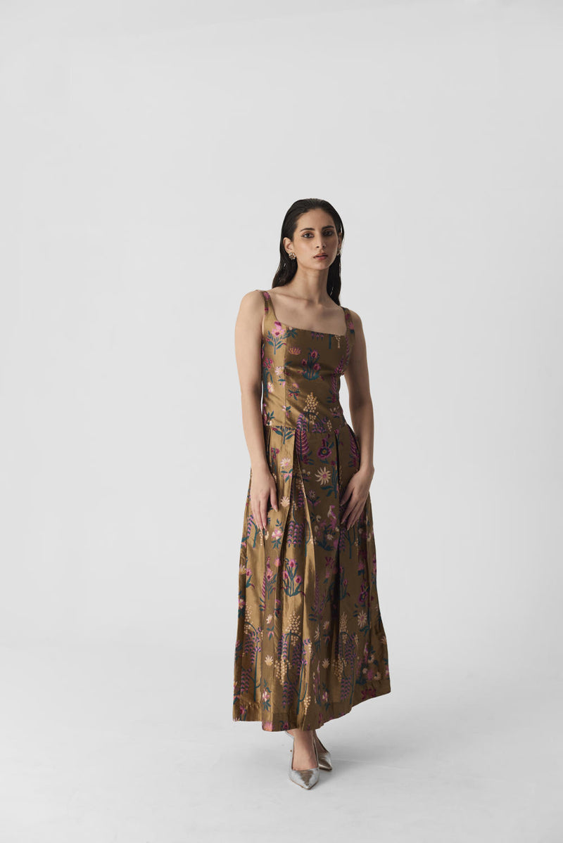 BAHAR DRESS silk by Yam in multi color for women in Singapore