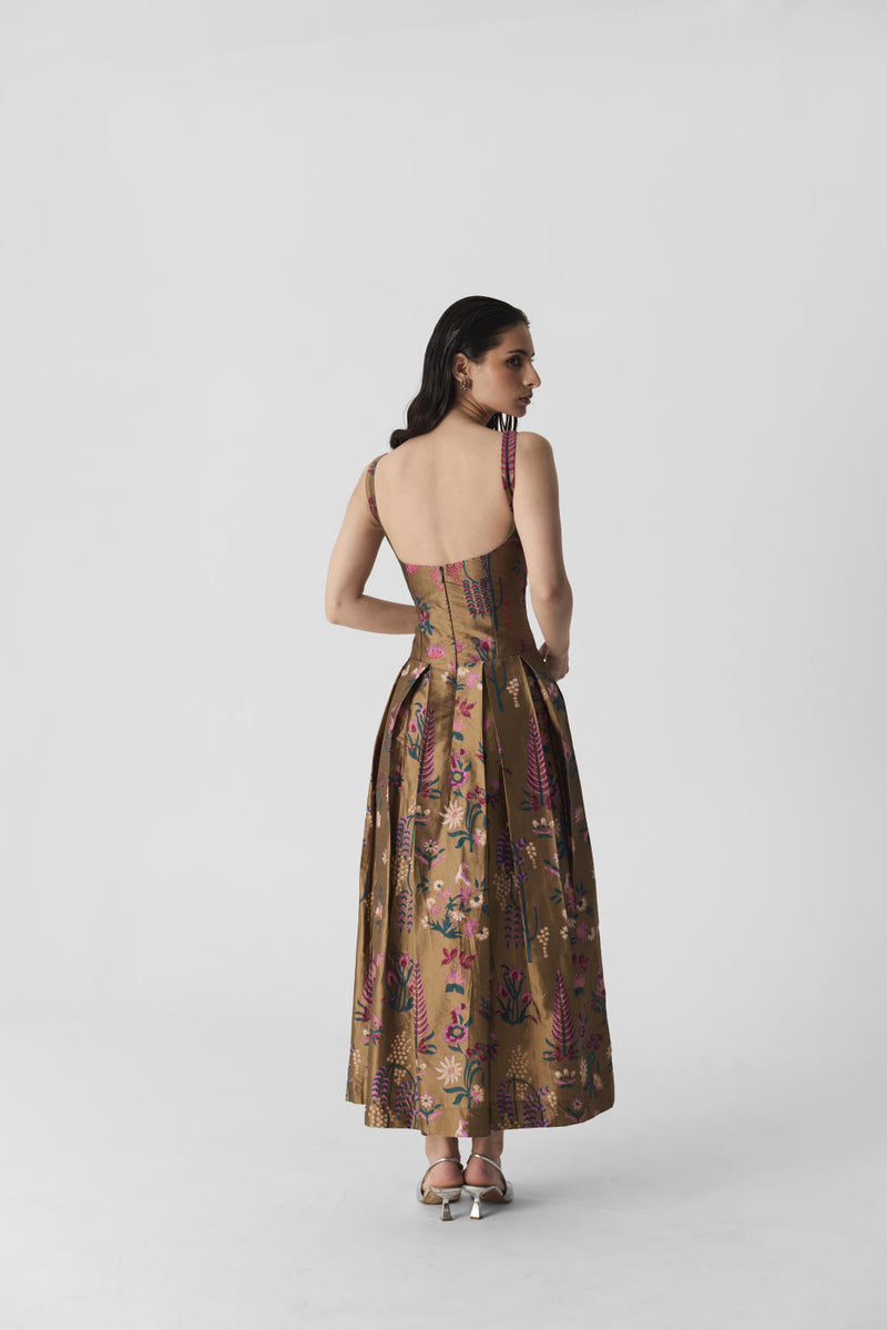 BAHAR DRESS silk by Yam in multi color for women in Singapore