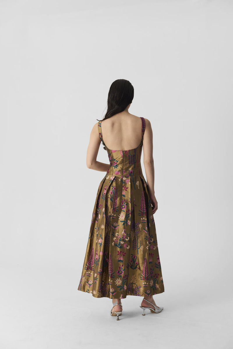 BAHAR DRESS silk by Yam in multi color for women in Singapore