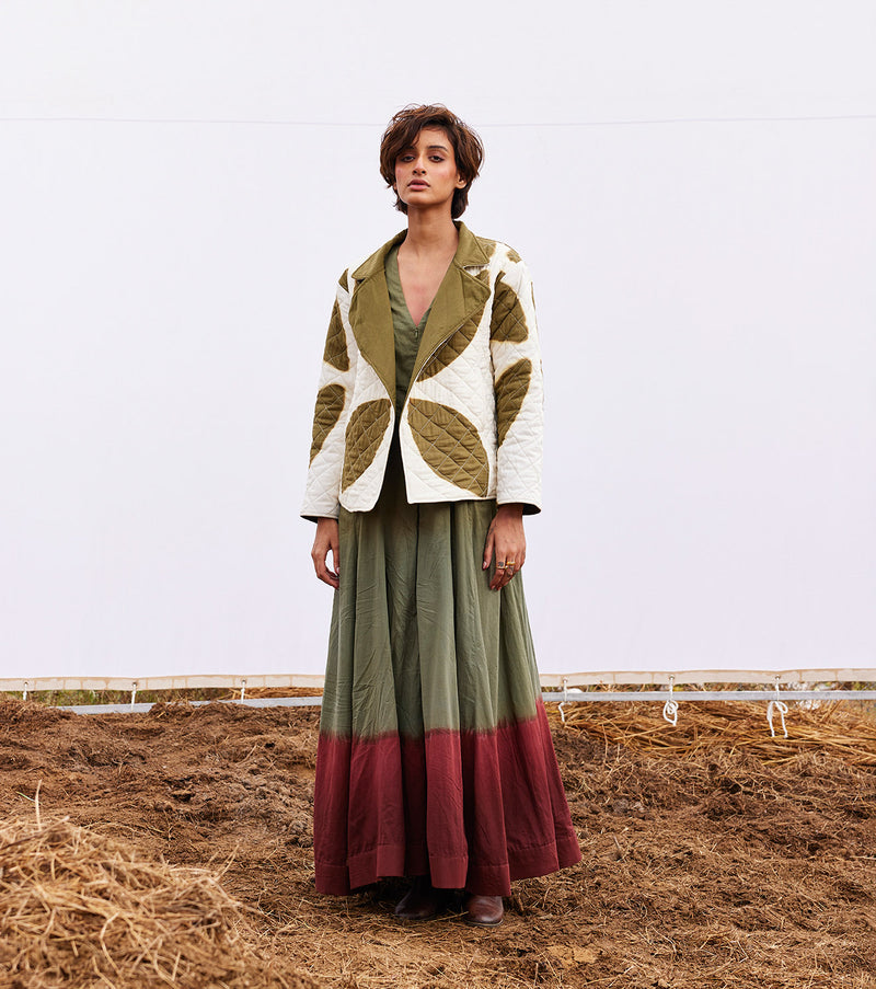 Basil jacket cotton by Khara Kapas in green for women in Singapore