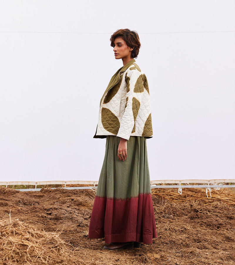 Basil jacket cotton by Khara Kapas in green for women in Singapore