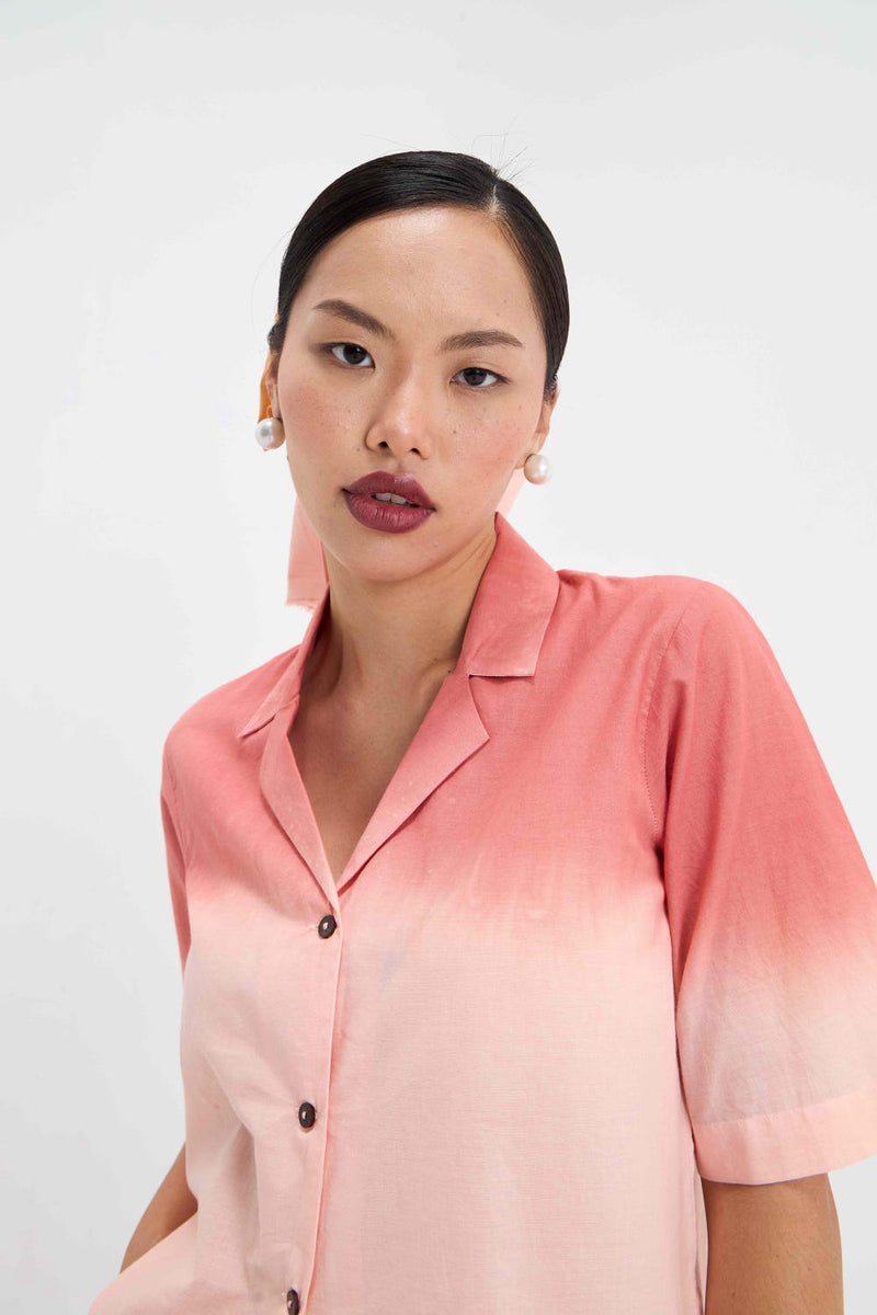OMBRE SKIRT TOP SET cotton by Aavidi for women in Singapore