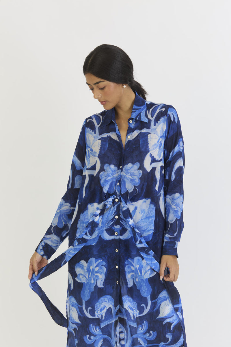 BILBERRY WRAP SET by Yam in blue color for women in Singapore