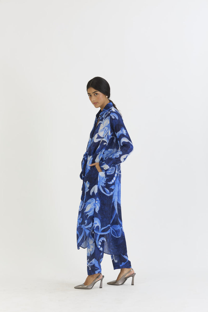 BILBERRY WRAP SET by Yam in blue color for women in Singapore