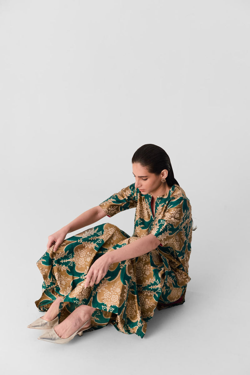 BIYU SHARARA SET silk by Yam in multi color for women in Singapore