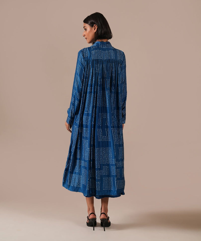 BLOOMING AURA SET silk Buy BLOOMING AURA SET from C&W | Co-Ord Sets for Women by Indigo Dreams in blue color for women in Singapore