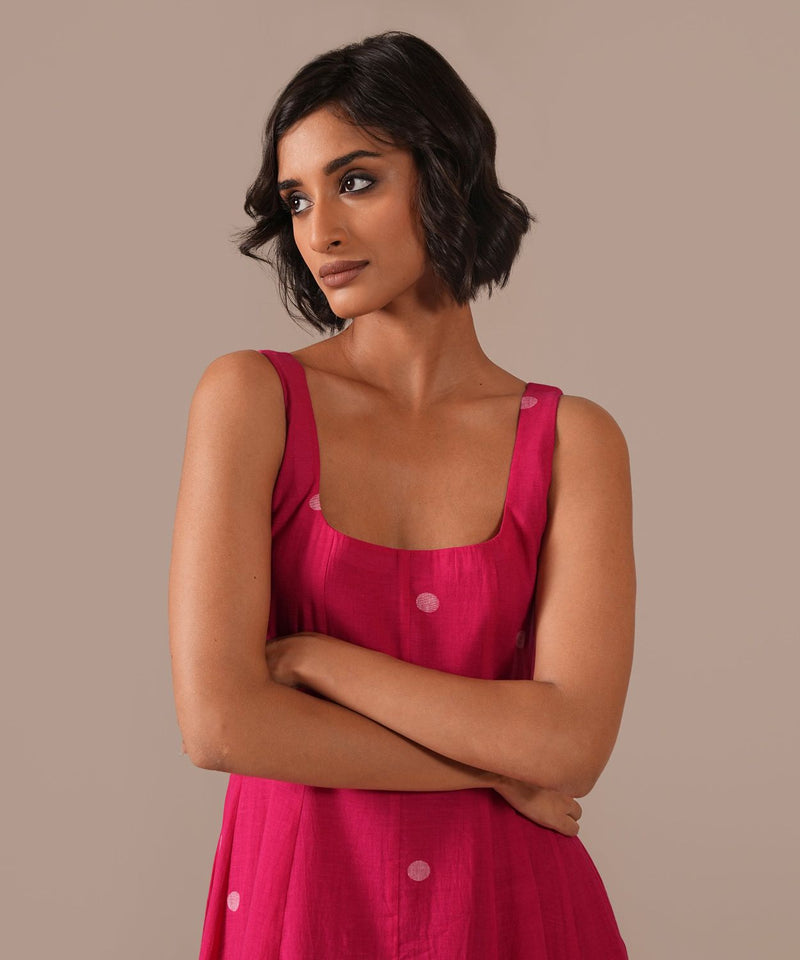 BLUSH MIST DRESS 100% cotton Buy BLUSH MIST DRESS from C&W | Dresses for Women by Indigo Dreams in pink color for women in Singapore