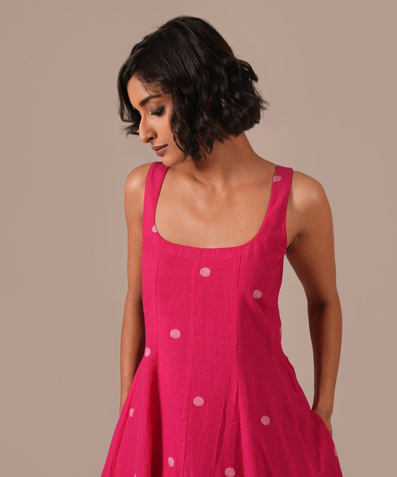 BLUSH MIST DRESS 100% cotton Buy BLUSH MIST DRESS from C&W | Dresses for Women by Indigo Dreams in pink color for women in Singapore