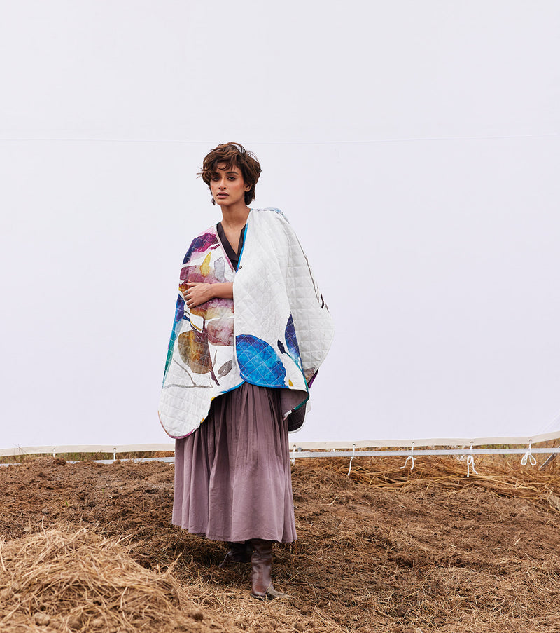 Breeze Cape cotton by Khara Kapas in multi for women in Singapore