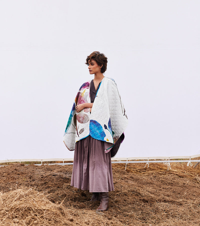 Breeze Cape cotton by Khara Kapas in multi for women in Singapore