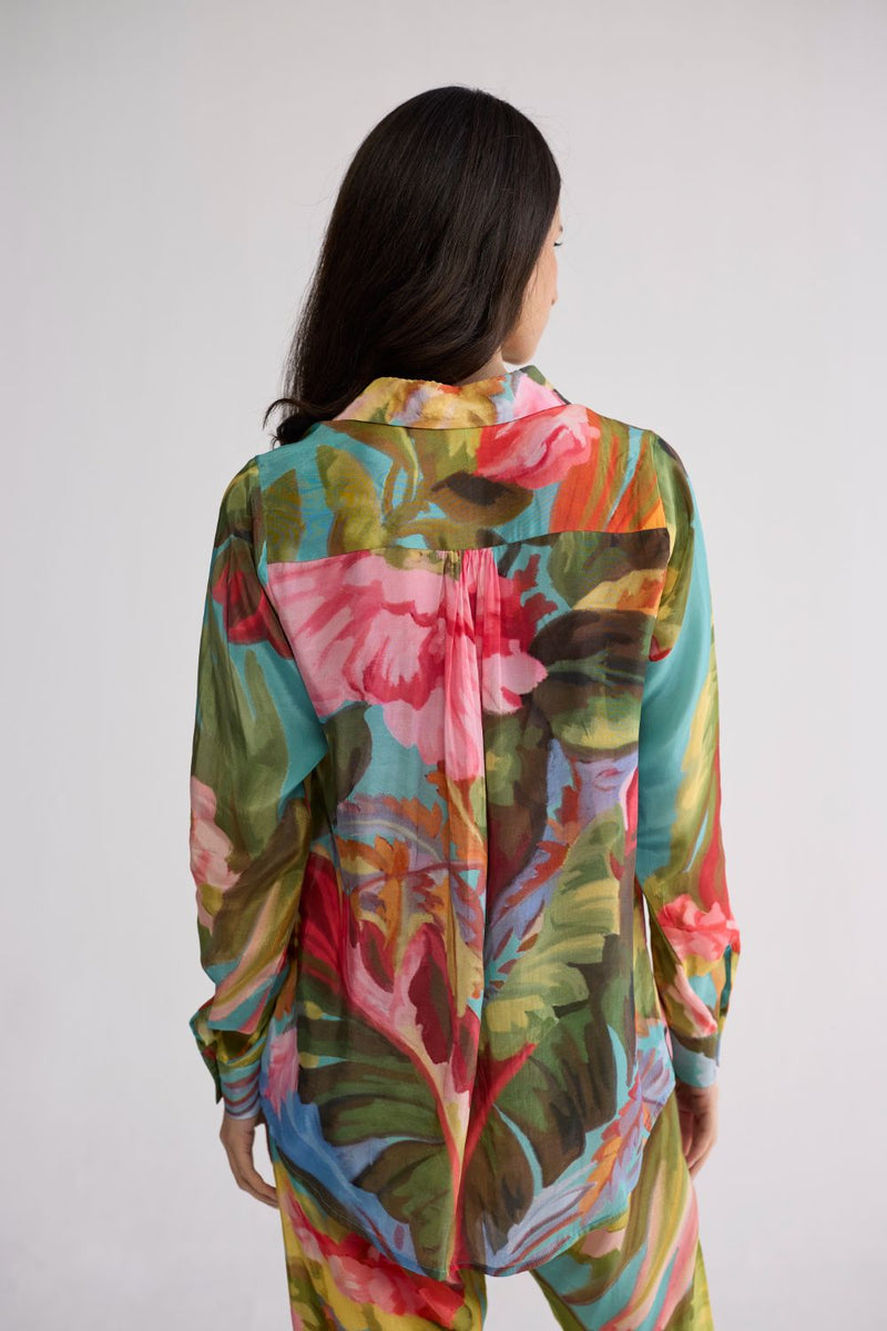 CAMPARI CO-ORD SET crepe co-ord set by YAM in multicolor for women in Singapore