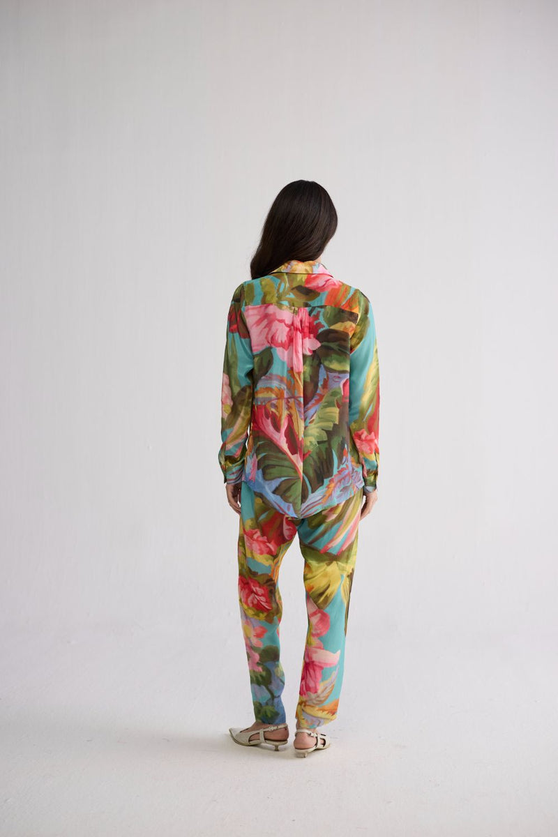 CAMPARI CO-ORD SET crepe co-ord set by YAM in multicolor for women in Singapore