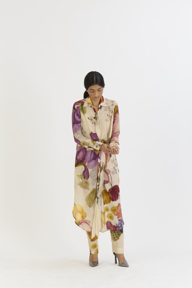 CHERIMOYA WRAP SET by Yam in white color for women in Singapore