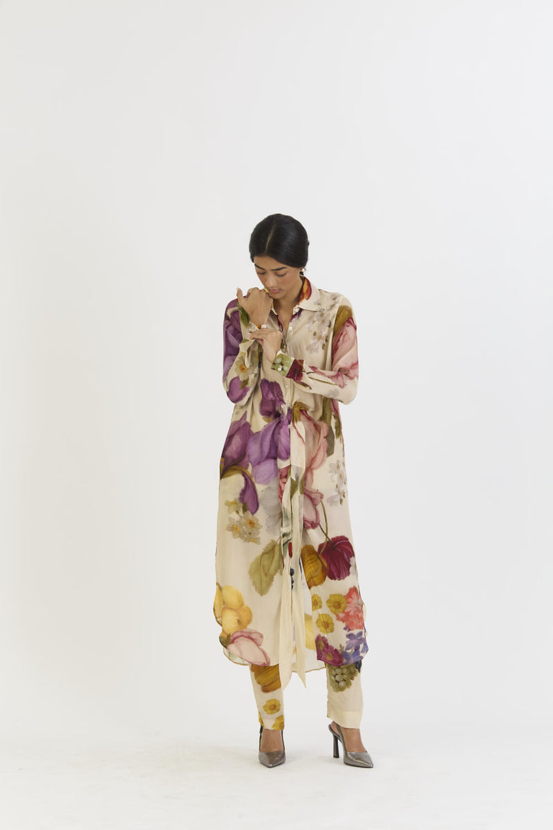 CHERIMOYA WRAP SET by Yam in white color for women in Singapore