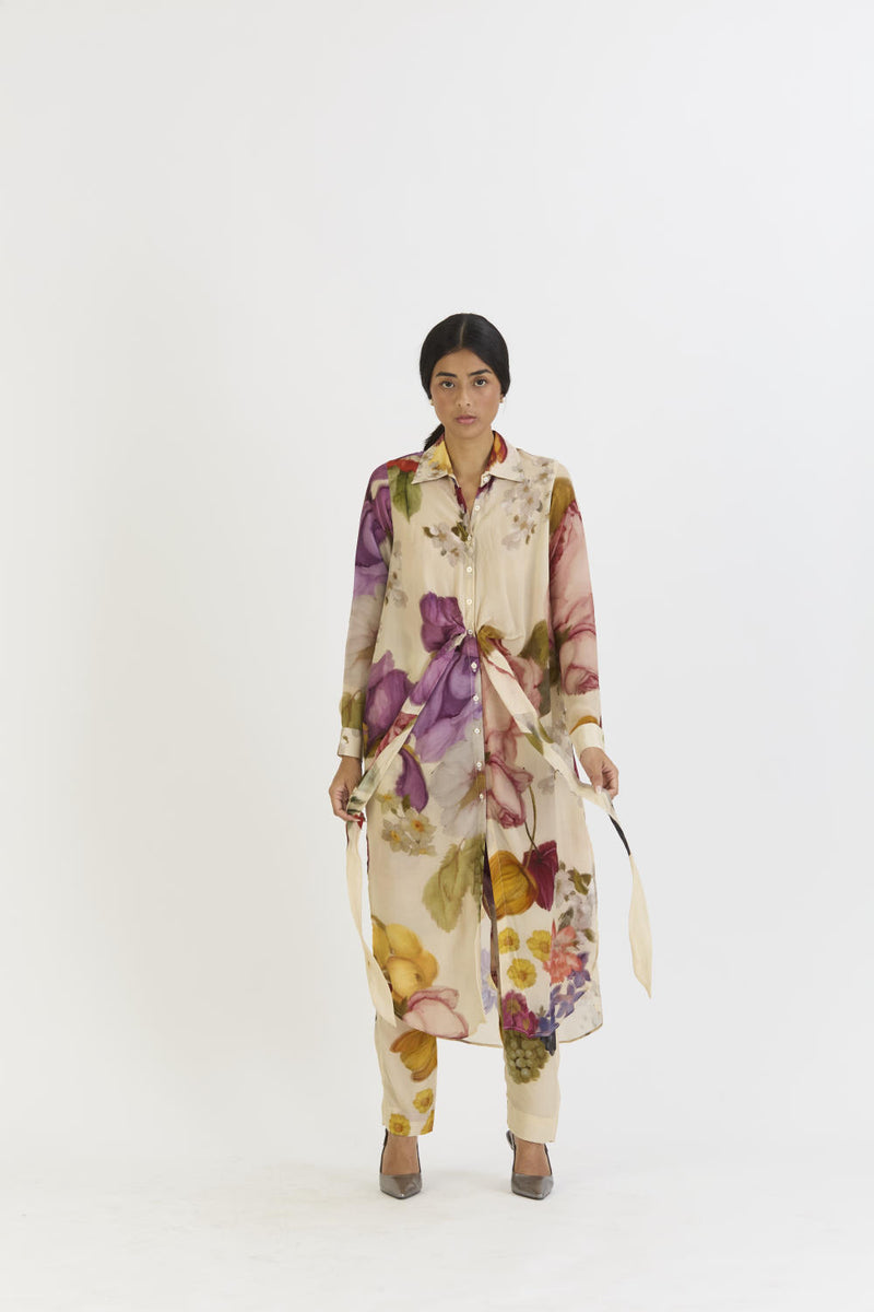 CHERIMOYA WRAP SET by Yam in white color for women in Singapore