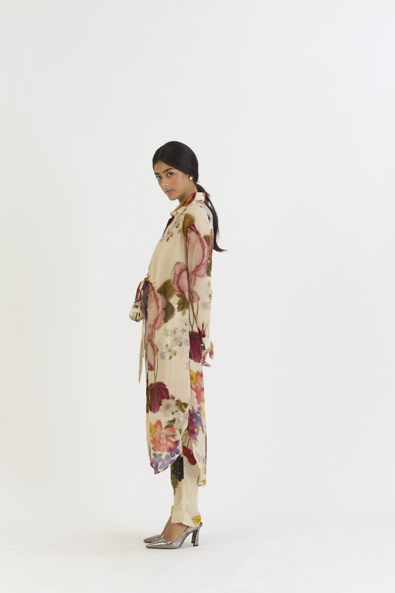 CHERIMOYA WRAP SET by Yam in white color for women in Singapore