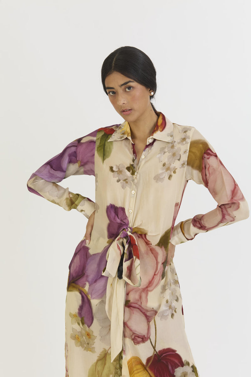 CHERIMOYA WRAP SET by Yam in white color for women in Singapore