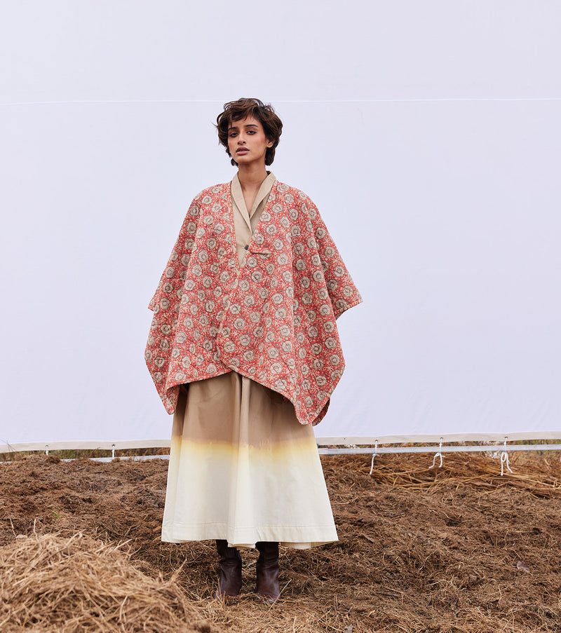 Cider cape cotton by Khara Kapas in red for women in Singapore