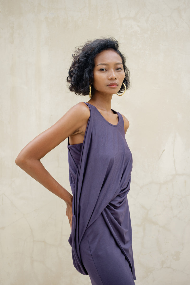 Cleo Dress Tencel Dress By Su By Hand In Black For Women In Singapore