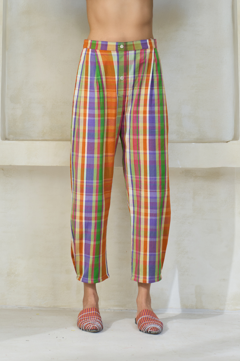 Coco Pant cotton by SWATTI KAPOOR in multi color for women in Singapore