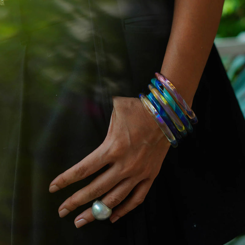 Dawn and Dusk Bangles glass bangle and bracelet by Surmeyi for women in Singapore