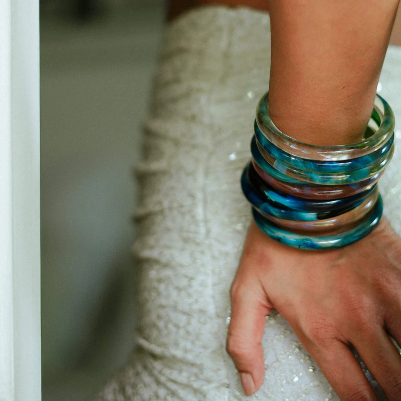 Dawn and Dusk Bangles glass bangle and bracelet by Surmeyi for women in Singapore