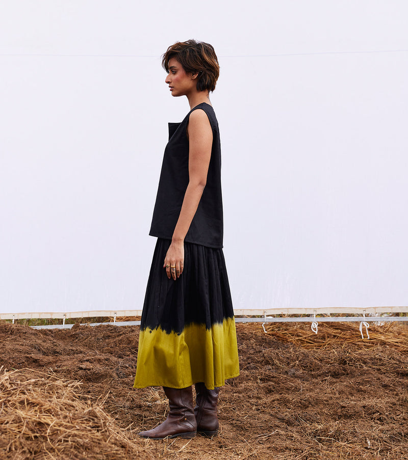 Dawn co-ord set cotton by Khara Kapas in black for women in Singapore