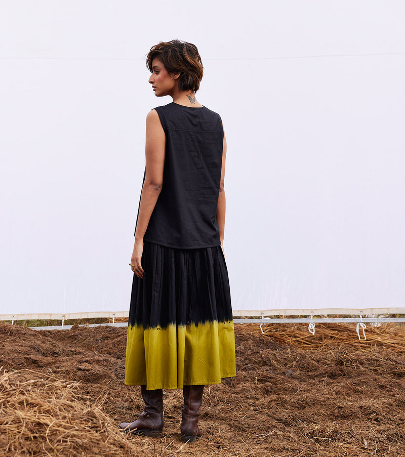 Dawn co-ord set cotton by Khara Kapas in black for women in Singapore