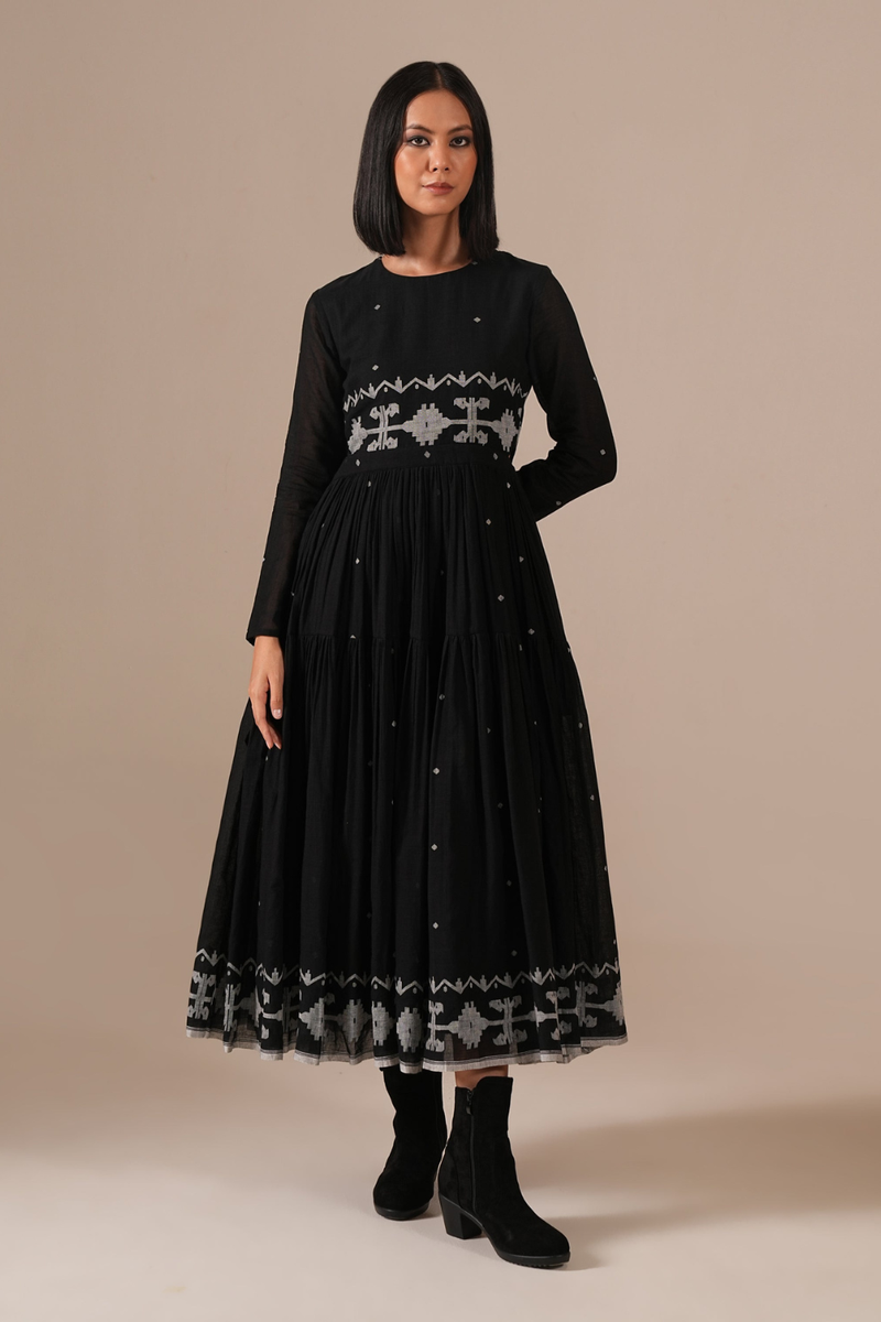 Ebon Dress 100% cotton Buy Ebon Dress from C&W | Dresses for Women by Indigo Dreams for women in Singapore