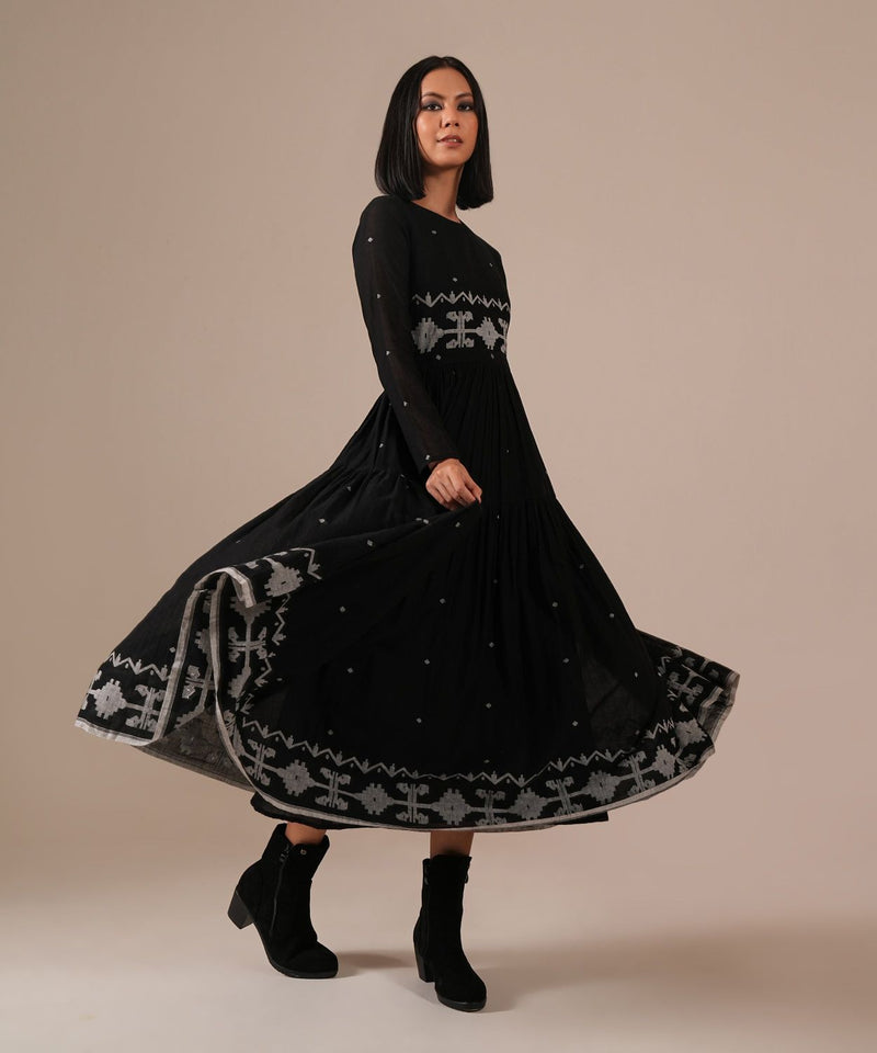 Ebon Dress 100% cotton Buy Ebon Dress from C&W | Dresses for Women by Indigo Dreams for women in Singapore