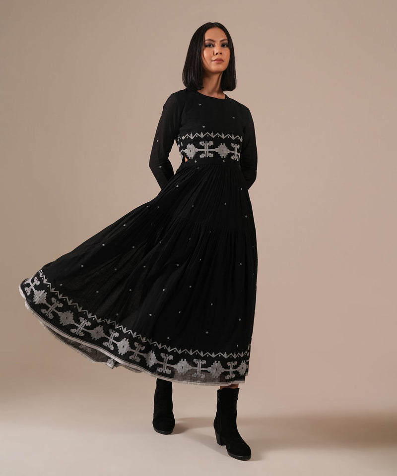 Ebon Dress 100% cotton Buy Ebon Dress from C&W | Dresses for Women by Indigo Dreams for women in Singapore