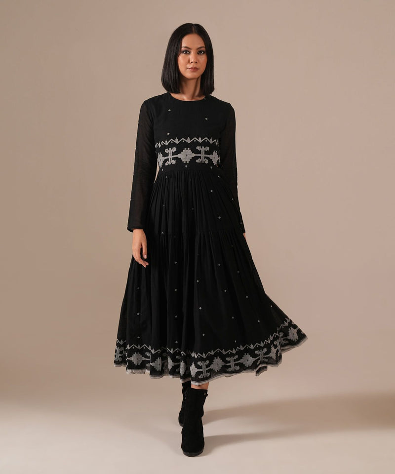 Ebon Dress 100% cotton Buy Ebon Dress from C&W | Dresses for Women by Indigo Dreams for women in Singapore