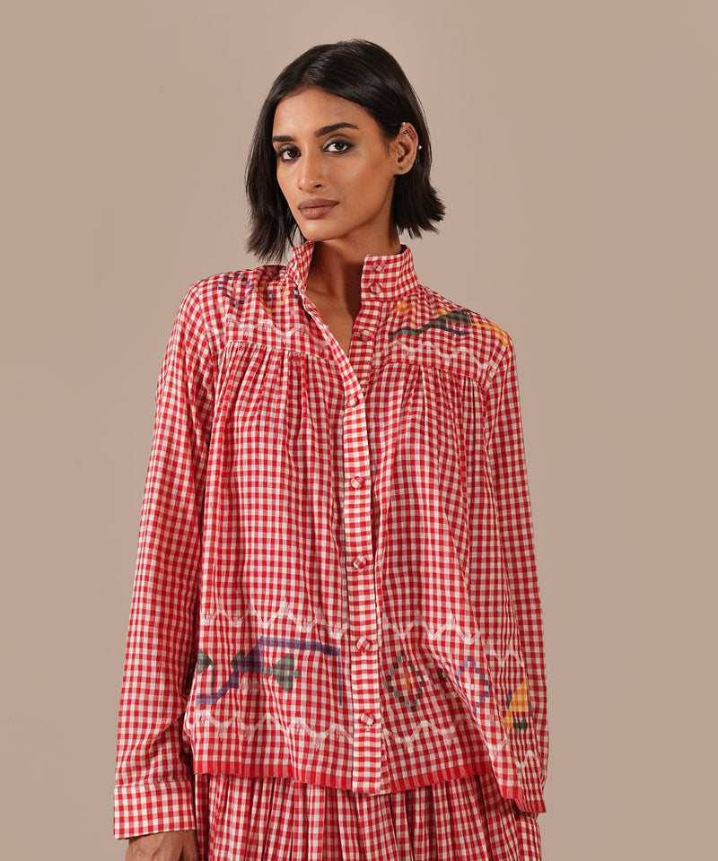 EMBER SONG SET 100% cotton Buy EMBER SONG SET from C&W | Co-Ord Sets for Women by Indigo Dreams in red color for women in Singapore