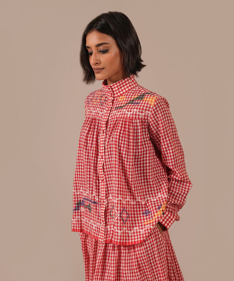 EMBER SONG SET 100% cotton Buy EMBER SONG SET from C&W | Co-Ord Sets for Women by Indigo Dreams in red color for women in Singapore