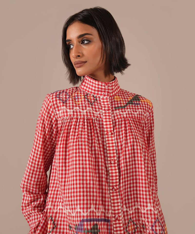 EMBER SONG SET 100% cotton Buy EMBER SONG SET from C&W | Co-Ord Sets for Women by Indigo Dreams in red color for women in Singapore