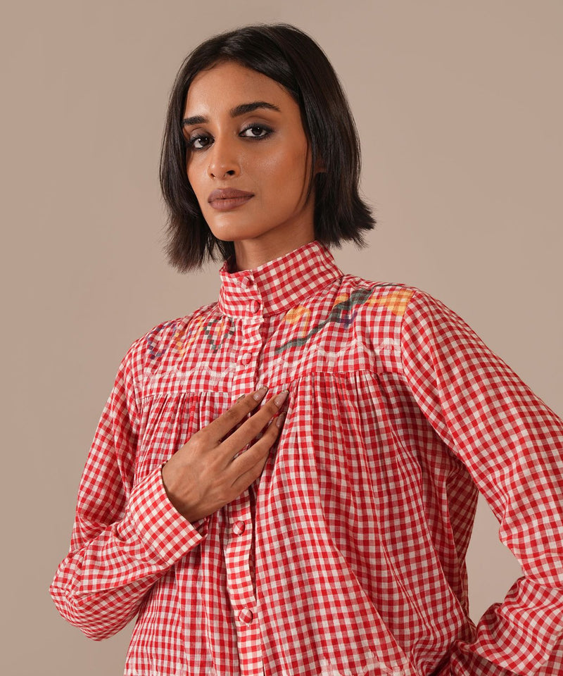 EMBER SONG SET 100% cotton Buy EMBER SONG SET from C&W | Co-Ord Sets for Women by Indigo Dreams in red color for women in Singapore
