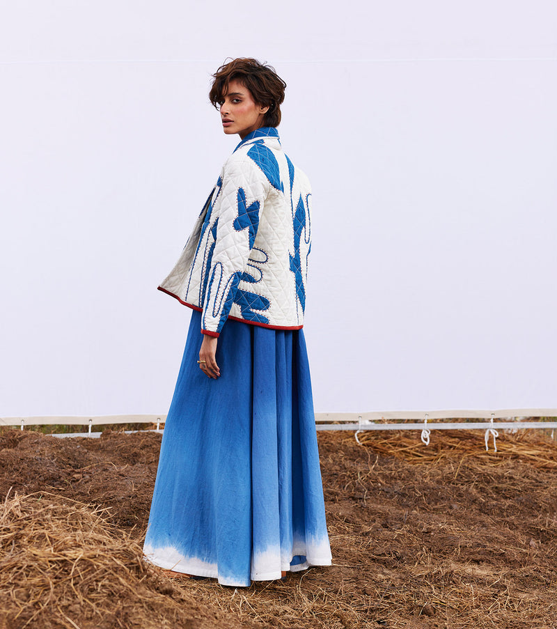 Frost jacket cotton by Khara Kapas in white for women in Singapore