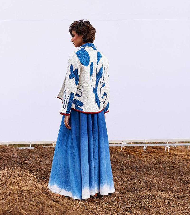 Frost jacket cotton by Khara Kapas in white for women in Singapore