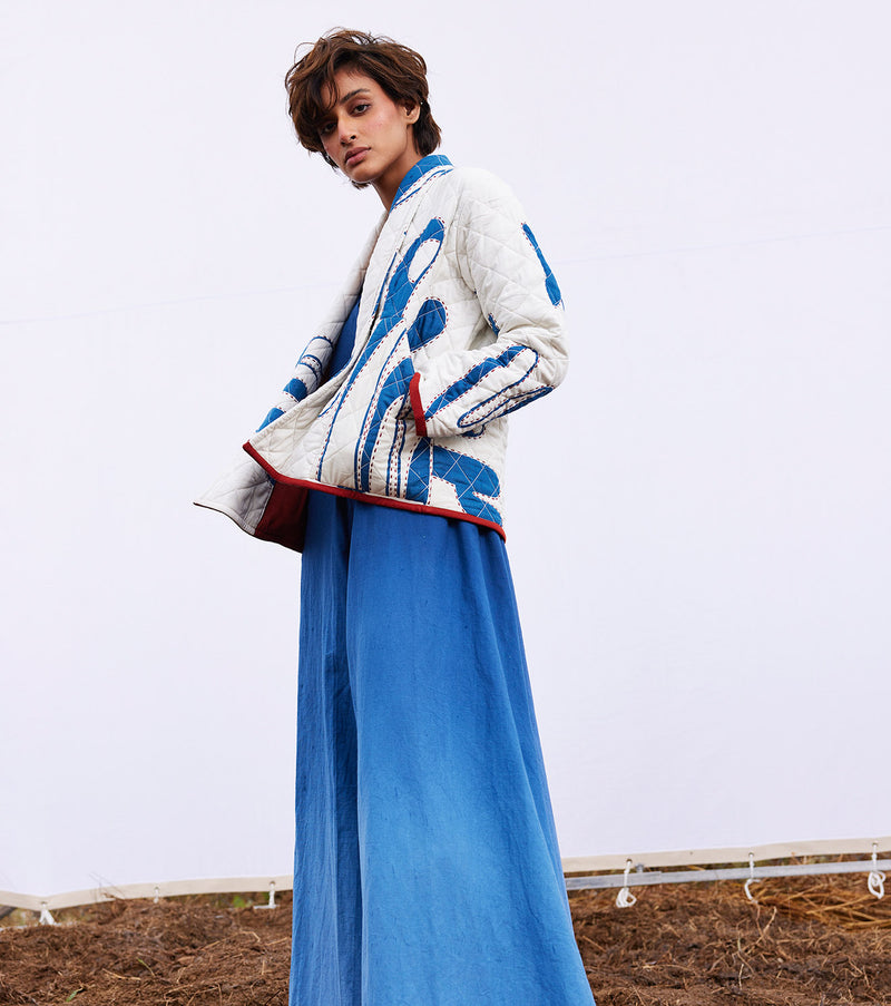 Frost jacket cotton by Khara Kapas in white for women in Singapore