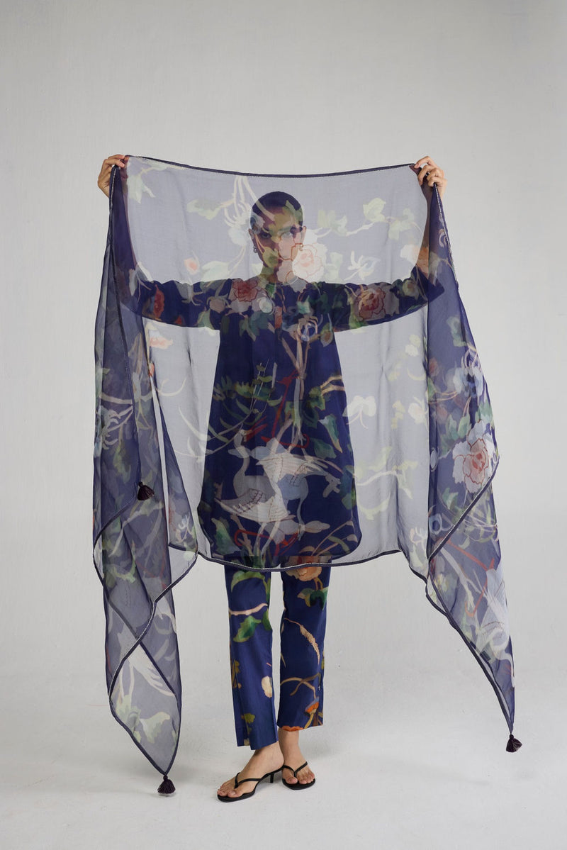 Fuji Organza Dupatta dupatta by YAM-ORIENTAL GARDEN SEP'26 for women in Singapore