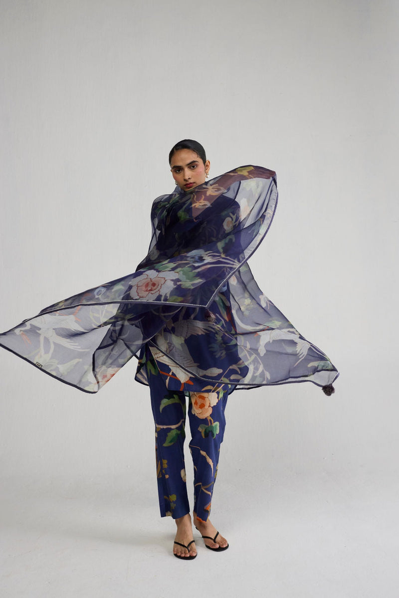 Fuji Organza Dupatta dupatta by YAM-ORIENTAL GARDEN SEP'26 for women in Singapore