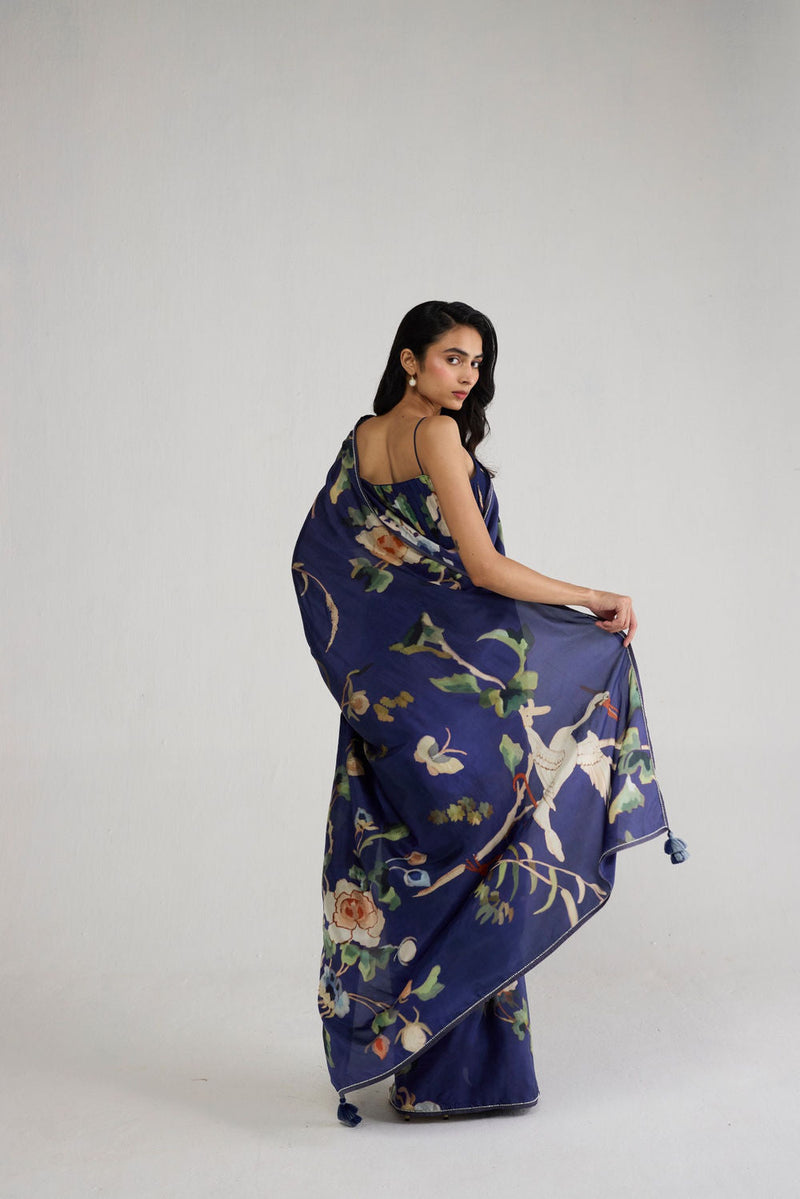 Fuji Silk Saree saree by YAM-ORIENTAL GARDEN SEP'26 for women in Singapore